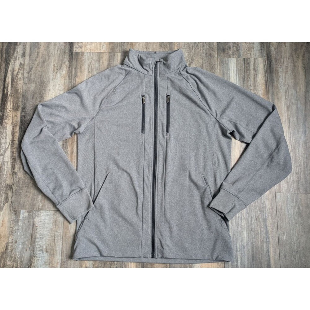 Rare Vintage LULULEMON Chest Zippers Full Zip Bomber Track Jacket Men's Large